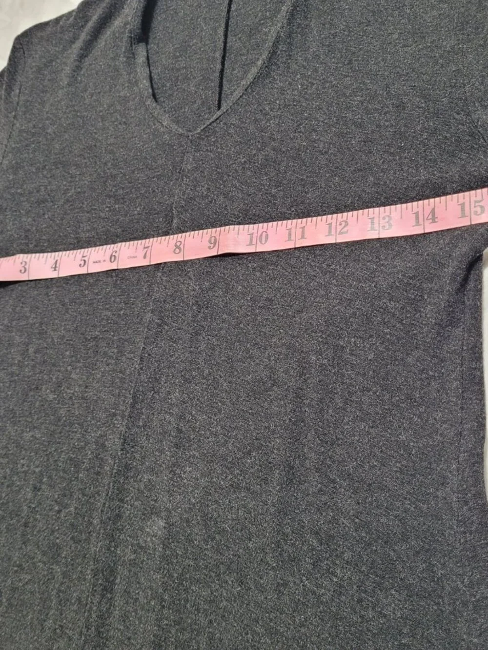 Eileen Fisher Jersey Knit Dress Viscose Soft Maxi Long Sleeves V Neck Gray Small